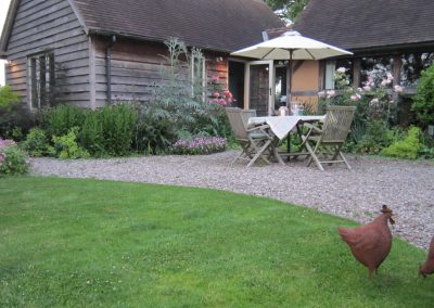 Seating area and lawn