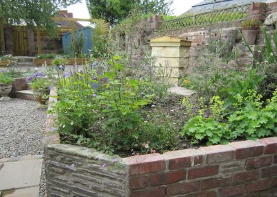 Terraces in the garden