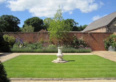 sundial on the lawn