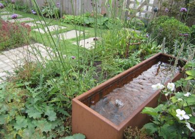 Corten steel water trough